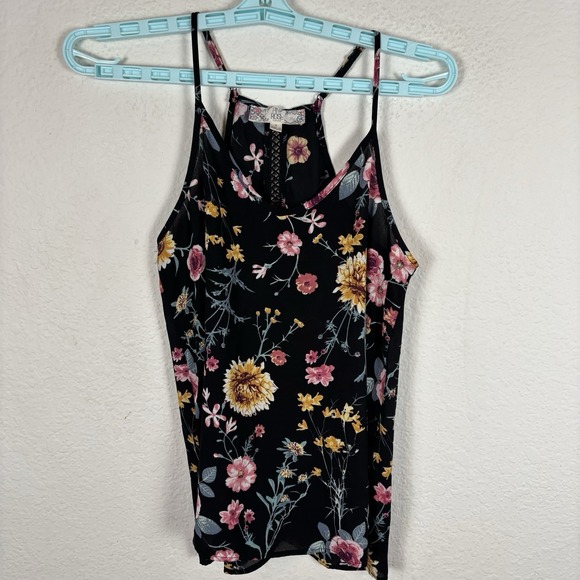 Pink Rose Tops - Pink Rose Womens Shirt Sz S Small Tank Top Sleeveless Floral Excellent